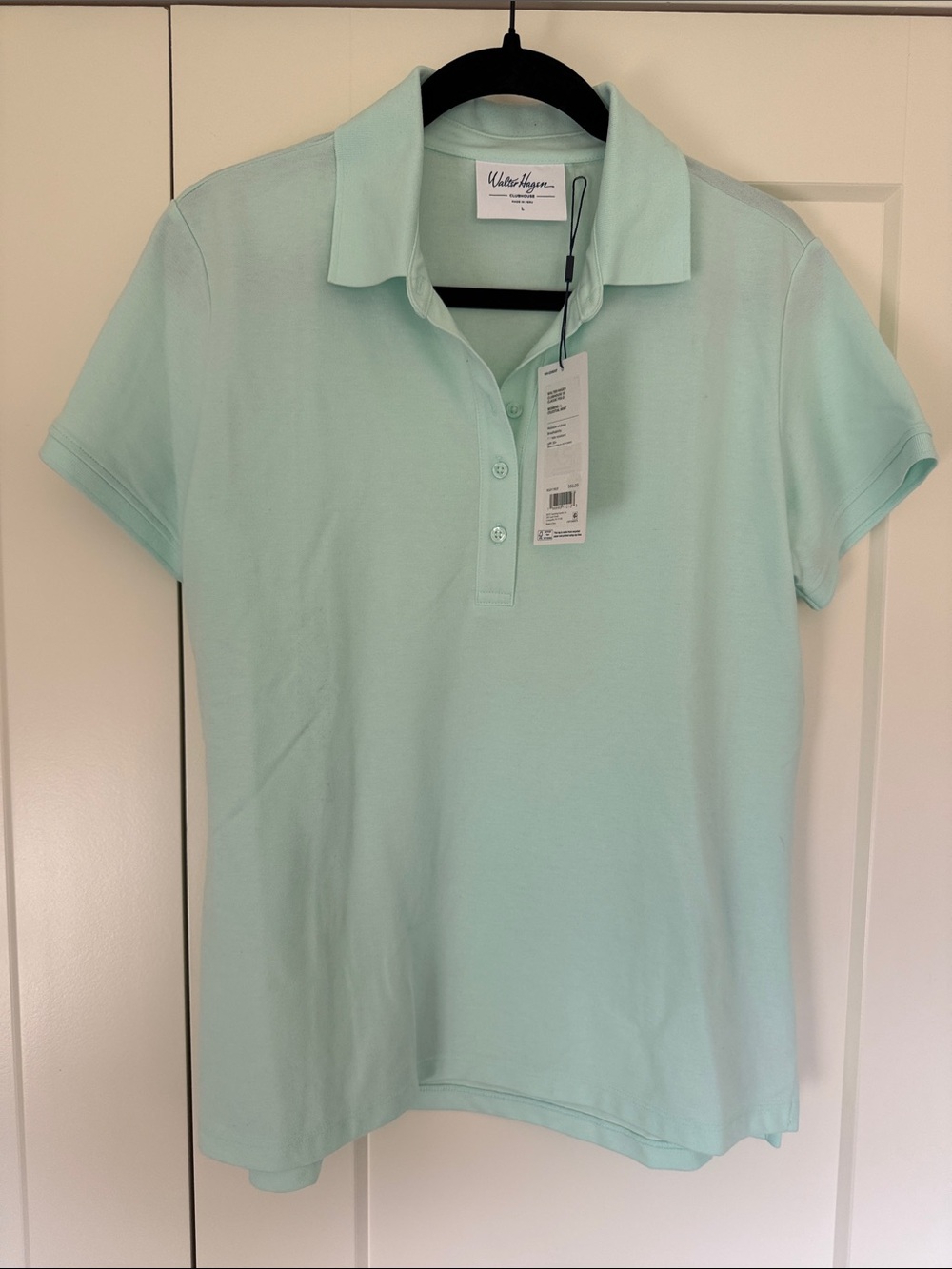 Light green short sleeve collared polo